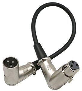 Sharplace XLR Right Angle 90 Degree Female to Male Mic Cable Connector