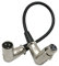 Sharplace XLR Right Angle 90 Degree Female to Male Mic Cable Connector