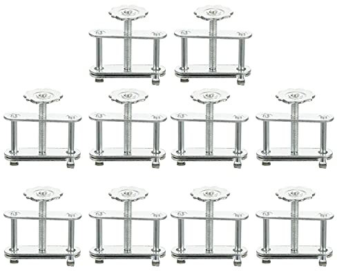 Balacoo 10pcs Flow Control Tubing Clamps Adjustable Swivel Screw Compressor Hose Clamp