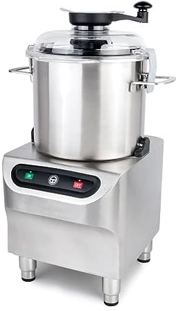 METRO Professional GFC1008 Kutter, Edelstahl, 33,8 x 37,2 x 61,8 cm, Fassungsvermögen 8 L, 800 W, Drehzahl: 1.500 U/min, Stromspannung: 230 V/50 Hz, Inkl. Sicherheitsmikroschalter, Nachfüllöffnung