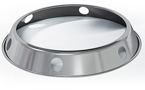 Flavemotion Wokring Ringhalterung für Woks und Wokpfannen Edelstahl Ø25cm, Wok Ring für Gasherd, Wok Ständer zum Servieren am Tisch, Wok Zubehör