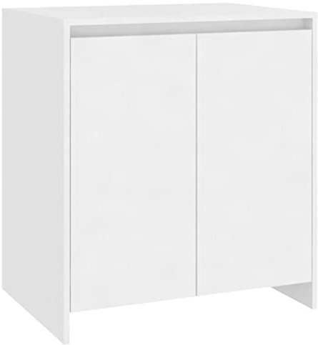 vidaXL Sideboard Home Bedroom Living Room Hallway Furniture Modern Decor Storage Side Cabinet Organiser Cupboard Buffet White Chipboard