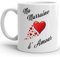 Kalféa Mug marraine d'amour je t'aime tasse tante haute Qualité avec coeurs Idée Cadeau Originale Famille tatie anniversaire noel fete réalisé en France