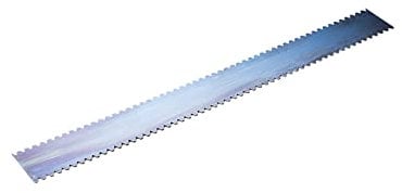 Zahnleisten für Mutterspachtel - Zahnleisten aus gehärtetem Stahl, 1 Pack à 10 Stück - für den Kleberauftrag beim Verlegen von Bodenbelägen (28 cm/Zahnung A1)