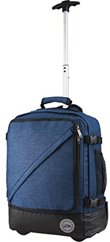 Cabin Max Greenwich 44 L 55x40x40 cm Hybrider Trolley Rucksack & Koffer Handgepäck, Handgepäck Trolley, Reisetasche mit Rollen, Atlantic Blue
