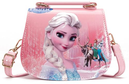 Frozen Kinder Umhängetasche, Taschen für Mädchen Schultertasche für Kinder handtasche, Eiskönigin Kinder Umhängetasche Kleinkind Kinderhandtasche 3 4 5 6 Jahre - Kinder Handtasche(A)