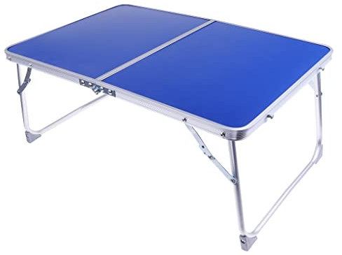 pistro Campingtisch / Serviertisch, Aluminium, zusammenklappbar, Blau