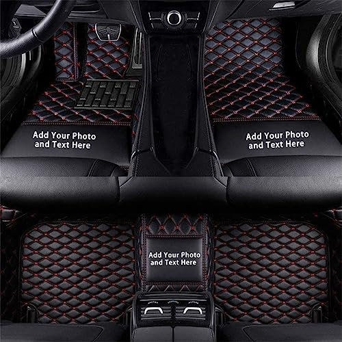 Custom Auto-Fußmatten für Mazda für CX3 CX5 CX7 CX9 Mazda3 Mazda6 Leder Wasserdicht Abriebfest Mit Aufbewahrungstasche Auto-Fussmatten,Farben:Schwarz und rot