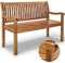 tillvex Banc de Jardin 125 cm en Bois avec Couverture | Solide Banquette d'Extérieur 2-3 Places | Jusqu'à 320 kg de Charge | Meuble de Terrasse, Parc, Patio, Balcon