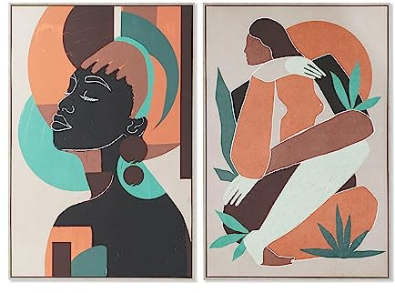 DKD Home Decor Rahmen, Farbe: Mehrfarbig, Standard