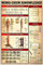 30 x 20 cm Wandaufkleber, Wing Chun Wissen Wing Chun Hauptkörper Ziele Metall Blechschild Neuheit Wandkunst Dekor Vintage Metallschild Poster für Kneipe, Wand, Café