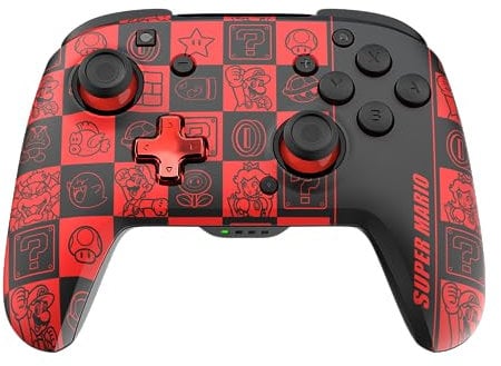 PDP Official Wireless Deluxe Controller Nintendo Switch GLOW - Super Icons