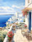 NANASUGUR Peinture Numero Adulte,Peinture par Numero Adulte,Peinture Numero Enfant,DIY Peinture Acrylique pour Adultes débutants Facile sur Toile,40×50 cm sans Cadre Seaside Cafe
