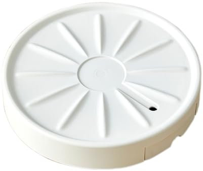 BURLOE Pflanzenroller Rund, Blumenroller Mit Unsichtbaren Rollen Untersetzer Blumentopf Gross Pflanzentopf Für Innen Und Außenpflanzen Rollbrett Pflanzen,Weiß,5