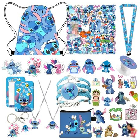 Dehott Stitch Sachen für Mädchen, Stitch Geschenke Merch für Frauen, Männer, Geburtstagsparty-Geschenke, süßes Partyzubehör