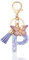 MORSUNBELA Porte-clés avec lettre initiale papillon porte-clés pour adolescentes et filles, Violet-P, S