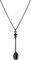 Sxett Black Retro Mini Spoon Pendant Necklace for Women