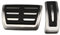 Auto-Ruhefußpedal-Gaspedale Bremspedalabdeckung, für Audi A4 B8 S4 RS4 2008-2016 LHD (Farbe: 2-teiliges Bremsgaspedal)