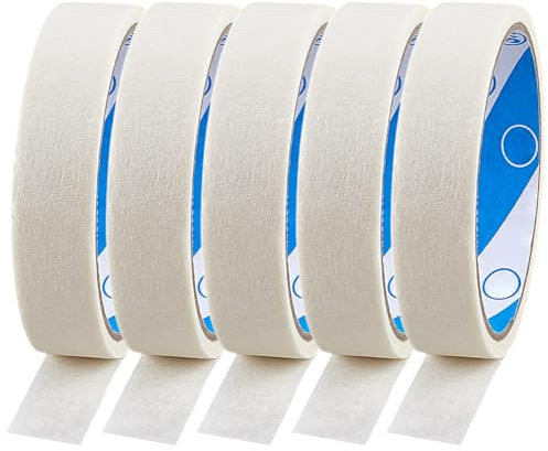 SOFPLATE 165 Feet Weißes Künstler Klebeband Mittlere Klebkraft Künstler Abdeckband Breit Aquarell Maler Klebeband Säurefreies Klebeband Papierrolle Künstler Klebebänder Zum Zeichnen Für Kunst Aquarell