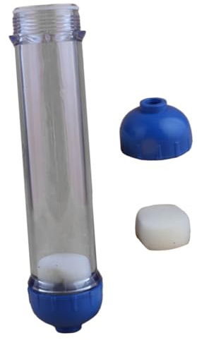 OKUMEYR Filtro d Acqua in Linea Alloggiamento Trasparente Per Filtro Vuoto Bottiglia Di Filtrazione Per Uso Alimentare Riduce Sedimenti e Impurità Facile Da Installare Per Purificatore d a