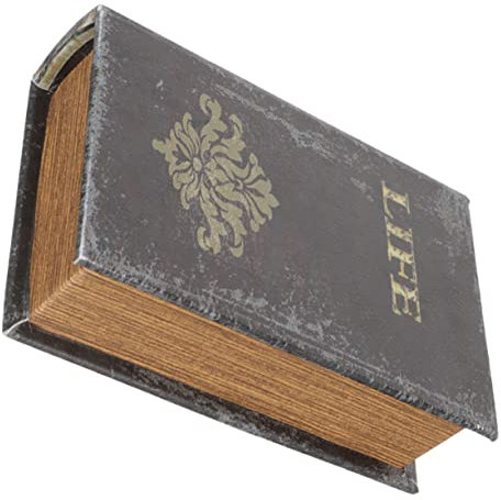 MUELODSIC Dekorative Buchbox Im Vintage-stil Fake Book Aufbewahrungsbox Mit Robustem Material Und Glatter Oberfläche Book Shaped Storage Organizer Für Wohnzimmer Büro Bücherregal Und Stilvol