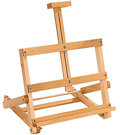 MRKU Robuste und langlebige, zusammenklappbare Tischstaffelei, tragbares Zeichenbrett im A1-/A2-/A3-Format, 6-Winkel-Einstellung, für Künstler, Kunststudenten und Anfänger