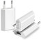 Yesimola 3 Piezas Cargador USB 5V 1A Universal,Cargador de alimentación,Punta de Cargador Adaptador Universal,para Reloj Inteligente/Teléfono Móvil/Auriculares/Tableta