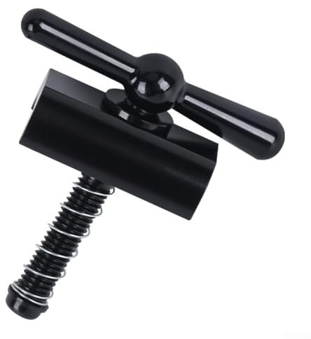 HpLive Bicycle C-Buckle Hinge Clamp for Brompton Folding Bike, Aluminium Lever Clip Frame Connector (Black)