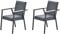 Garden Impressions 2 er Set Luxus Aluminium Stapelsessel Catania, wetterfest, rostfrei, 120 kg belastbar, inkl. Kissen, Outdoor