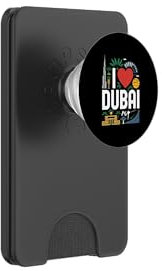 I Love Dubai Iconic Sehenswürdigkeiten Reisen PopSockets PopWallet für MagSafe