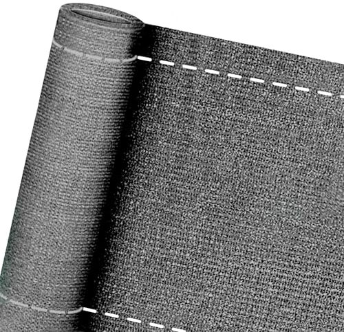 FIVMEN Panneau de clôture - 1 x 10 m - Clôture de jardin - 150 g/m² - En polyéthylène haute densité - Avec serre-câbles - Résistant aux intempéries - Gris