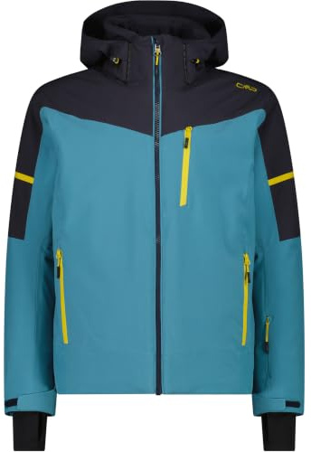 CMP Herren Skijacke mit abnehmbarer Kapuze Nilo Gr. 52 10.000 mm wasserdicht, 4-Wege-Stretch & warmer Look für aktive Skitage mit Stil.