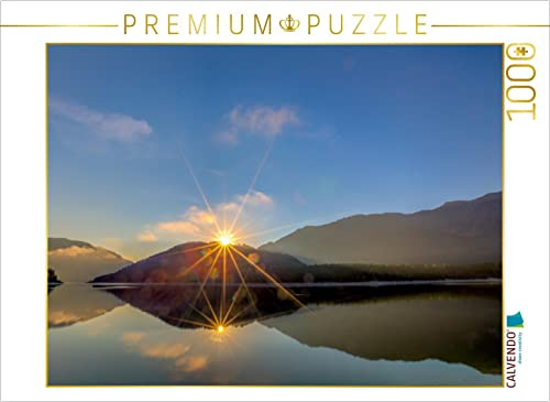 CALVENDO Puzzle Sonnenaufgang am Sylvenstein | 1000 Teile Lege-Größe 64 x 48 cm Foto-Puzzle für glückliche Stunden