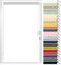 EFIXS Thermorollo Mini - 17 mm - Breiten: 40-100 cm - Höhen bis 220 cm - Hier: 70 cm x 220 cm (Stoffbreite x Höhe) - Weiss (051) - OHNE Bohren & verstellbare Klemmträger & Magnete