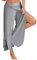 Hosen Damen Sporthose Yogahosen Sport Pumphose Haremshose Leichte Sommerhose Marlene Hose Grau L