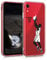 kwmobile Case kompatibel mit Apple iPhone XR - Hülle Silikon transparent Sport Basketball Schwarz Weiß Transparent
