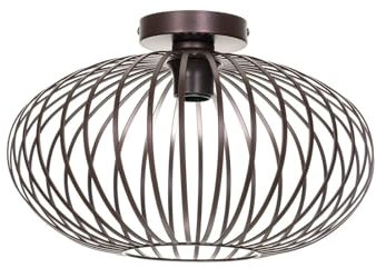 Lindby Deckenlampe Nahele (Retro, Vintage Antik) aus Metall (1 flammig E27) - Deckenleuchte Lampe Wohnzimmerleuchte