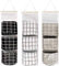 KAHEIGN 3Pcs Hängetasche Hängend Aufbewahrungstasche, 60 x 20cm Faltbar Leinen Stoff Wasserdicht Wand Hänge Organizer mit 3 Taschen für Kinderzimmer Badezimmer Schlafzimmer