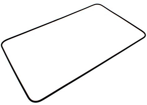 sparefixd Door Glass Inner Seal for Indesit Built in Single Oven