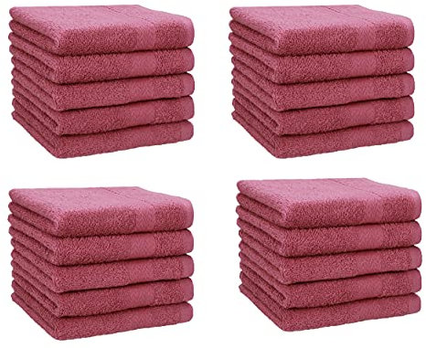 Betz 20 Stück Premium Seifetücher- Seiftuch - Handtücher-Set - Händehandtücher - 30 x 30cm Farbe Beere