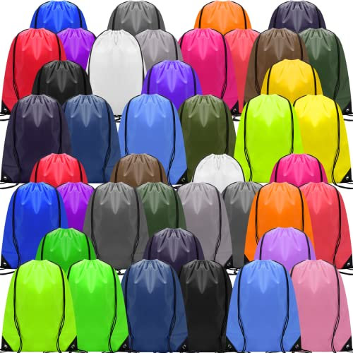 Shappy Rucksack mit Kordelzug, Sporttasche, Turnbeutel, Polyester, für Herren, Damen, Kinder, 25 Farben, approx. 17 x 13.4 inch/ 43 x 34 cm (L x W), Classic