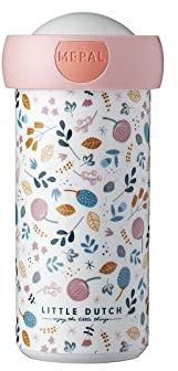 Mepal - Verschlussbecher Campus - Trinkbecher - Auslaufsichere Wasserflasche für Kinder - Wiederverwendbarer Becher - BPA-frei & Spülmaschinenfest - 300 ml - Spring Flowers