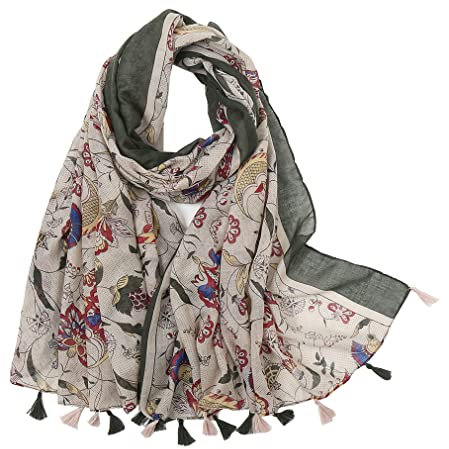 MAIRY Schals Tuch Frühlings Blume Hochwertiger Schal für Damen Mädchen Halstuch Umschlagstuch weicher Schlauchschal für Sommer Herbst und Winter M0117