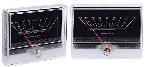 Leistungsverstärker-Messgerät, Mini-VU-Meter, ABS-Material, Audio-Leistungsverstärker, lange Lebensdauer, einfache Verwendung für Heimwerker-Audio, Car-Audio-Transformation