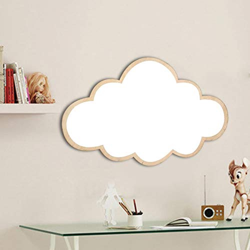 EBTOOLS Kinderspiegel Wolke Holzspiegel Cartoon Sicherheitsbruchsicherer Spiegel Wandaufkleber Nodic Kid Schlafzimmer Kinderzimmer Dekoration(Wolken)