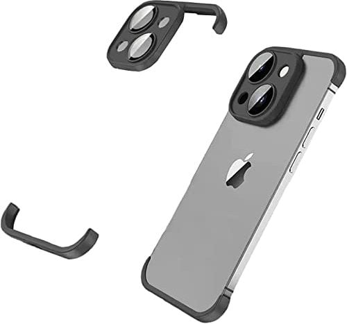 SONIGRA Ultra-Thin Frameless Case for iPhone 11, Minimalist Design with Shockproof Corner, Personalized with Camera Lens Protector, Soft Silicone Case, Black