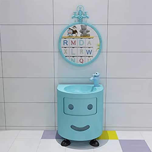ZARBAILRE Mueble para Lavabo De Baño, Mueble para Lavabo De Baño De Estilo Industrial, Mueble para Lavabo De Baño (F)