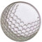 Aufnäher zum Aufbügeln, Motiv: Golfball