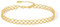 18k 750 Festes Goldverbindungs Armband für Frauen echt reines Goldschmuck Zerres Maschenkette Armband mit Geschenkbox für Mädchen Teen Freundin Paare Mutter ZHOU LIU FU