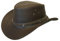 Infinity Leather Australischer Cowboyhut Braun-Westernstil aus echtem Aussie-Bush-Leder Hat